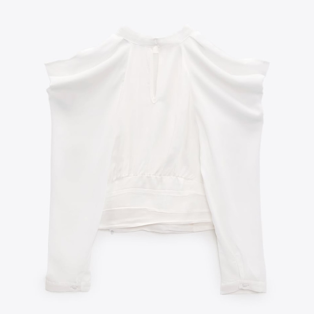 ZARA blouse with openings at shoulders - Picture 8 of 12